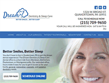 Tablet Screenshot of dream-dentistry.com